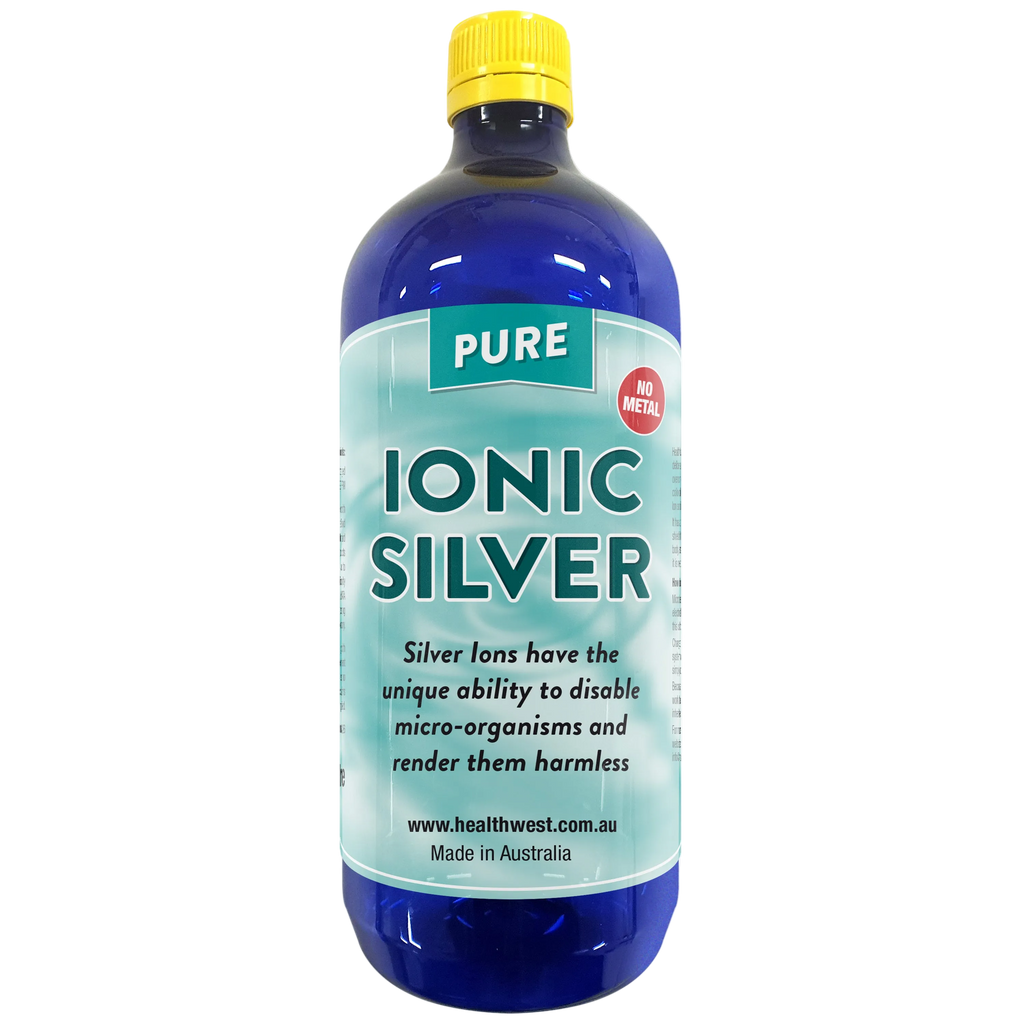 Bottle of Ionic Silver with a yellow cap