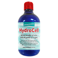 Blue bottle of HydroCell with a red cap